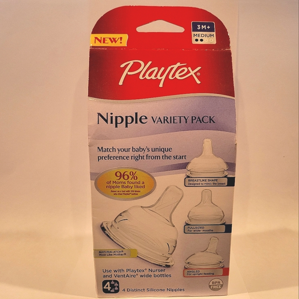 Playtex Nipple Variety Pack - 4 Nipples